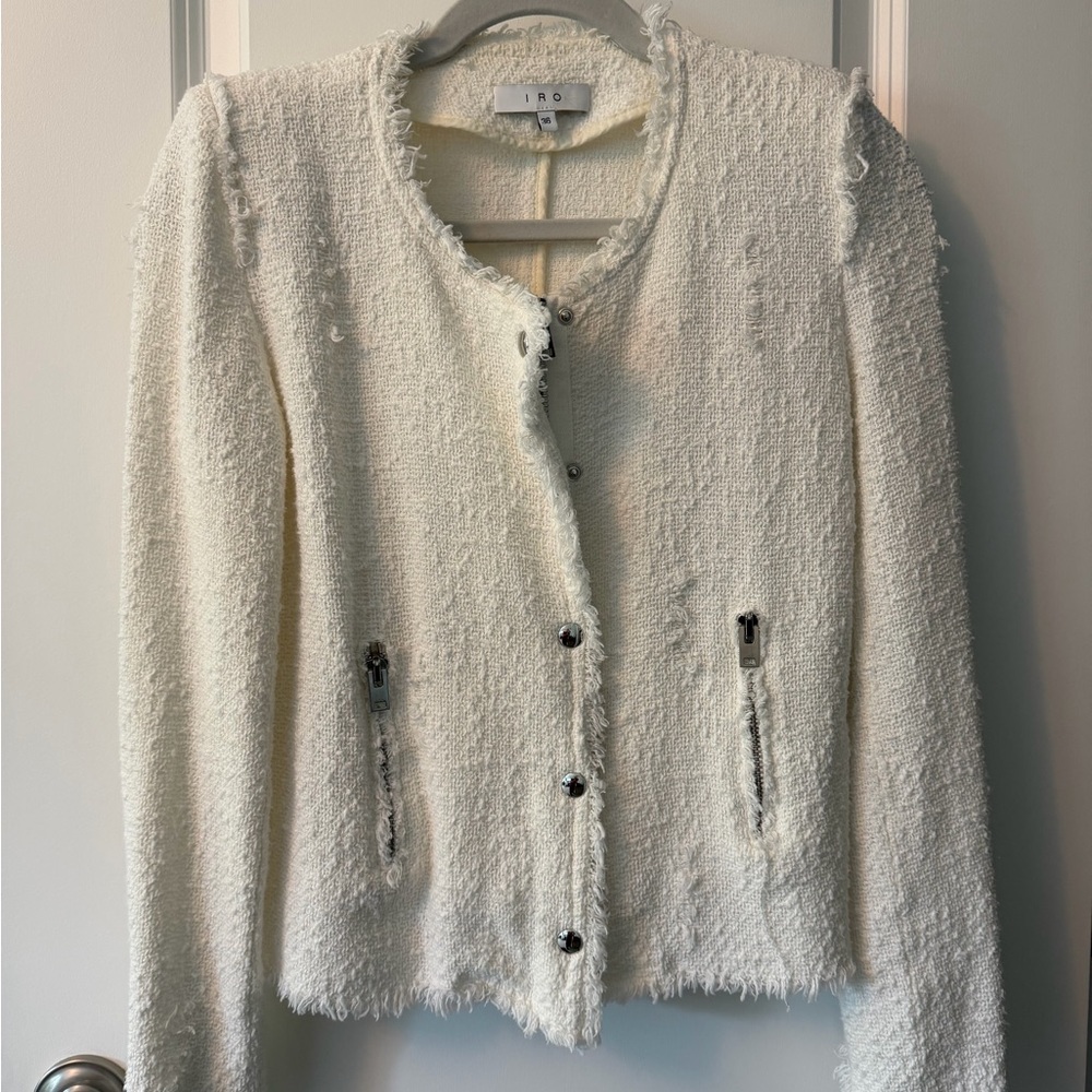 IRO Cream Textured Blazer